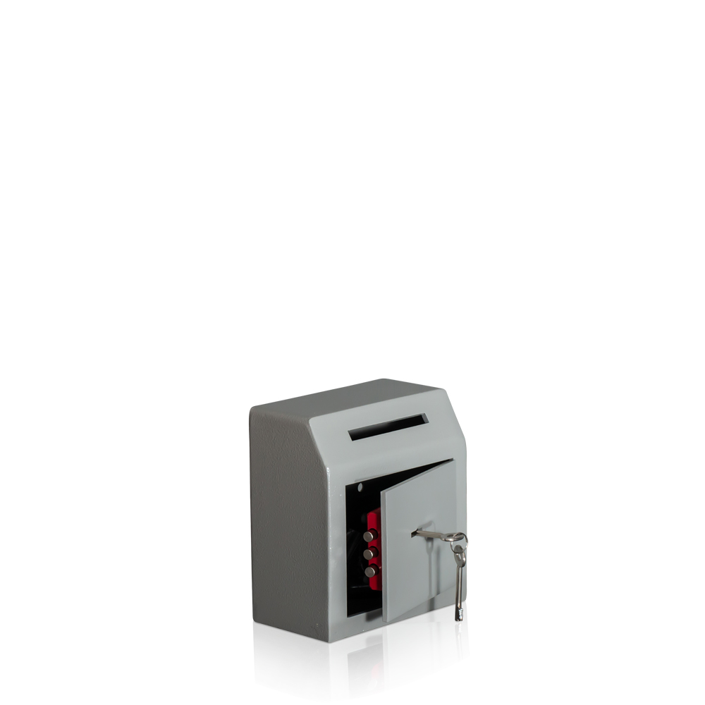 Donation box with corner slot – church safe, security level A