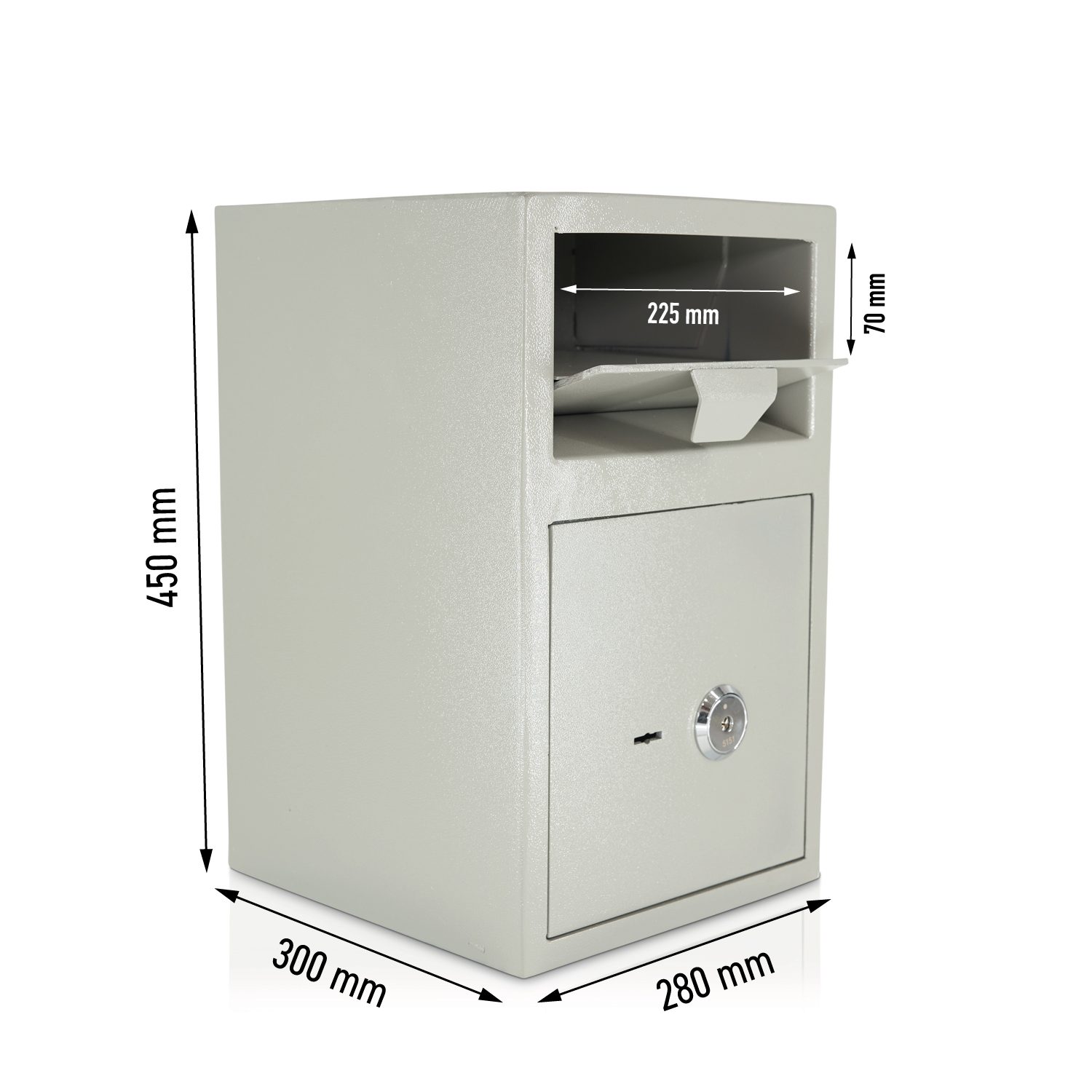 Deposit Safe | Deposit Flap | 4 Eyes Principle | 2 x Key Lock | Gastronomy