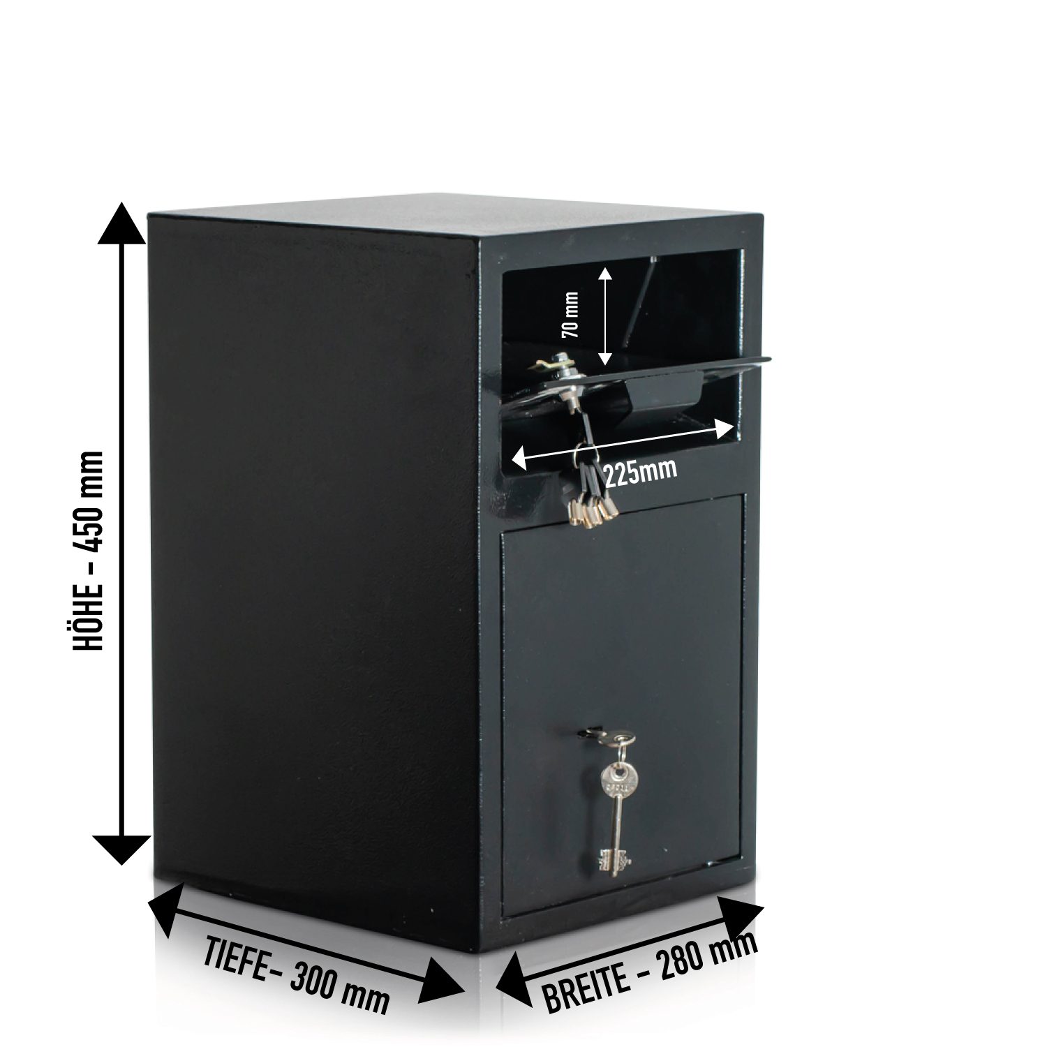 Deposit Safe | Lockable Deposit Flap | Deposit Safe | Key Lock