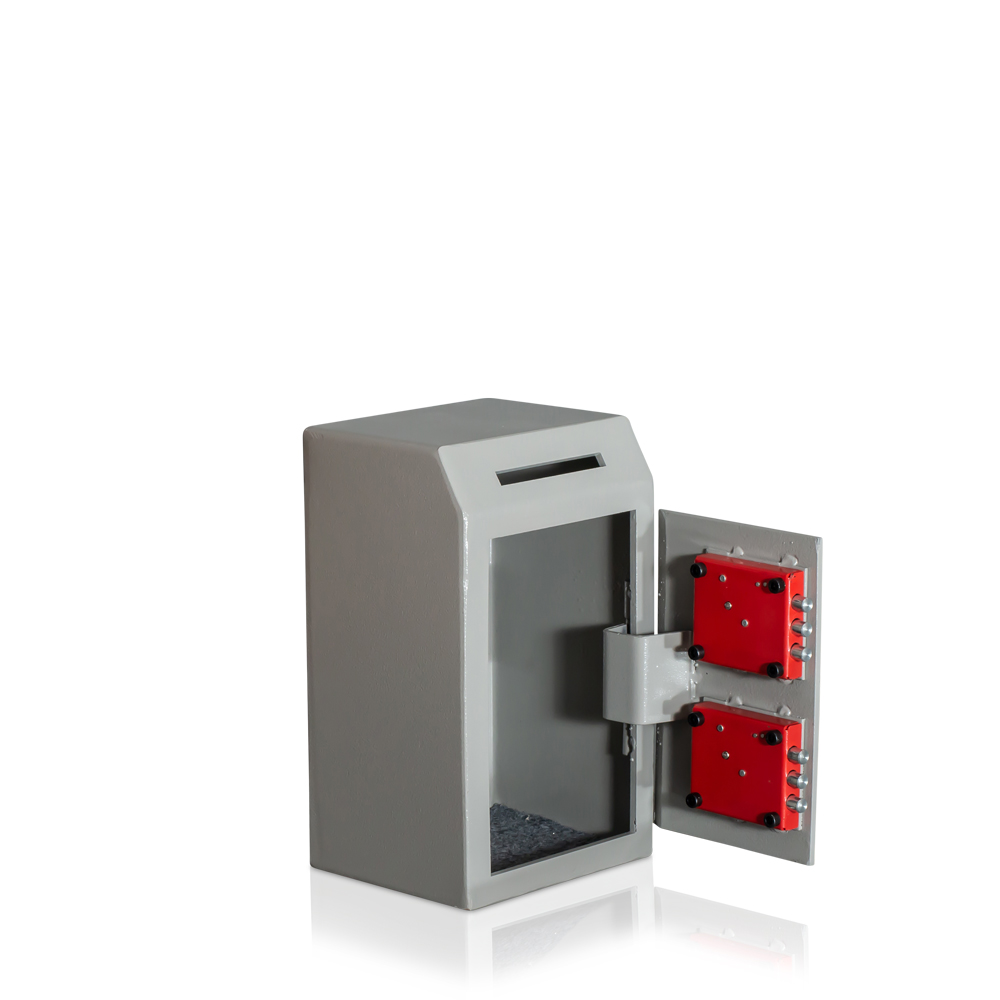 Donation Box | Corner Slot | Collection | 4 Eyes Principle | Security Level A | 2 Locks