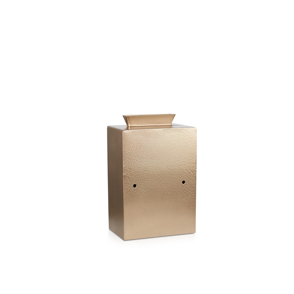 Donation Box | Gold – Copper | Secure Collection | Donation Safe | Church Safe | Key Lock