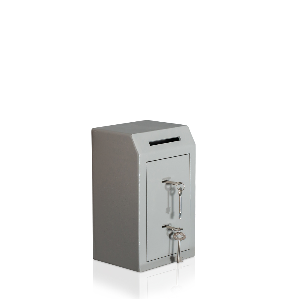 Donation Box | Corner Slot | Collection | 4 Eyes Principle | Security Level A | 2 Locks
