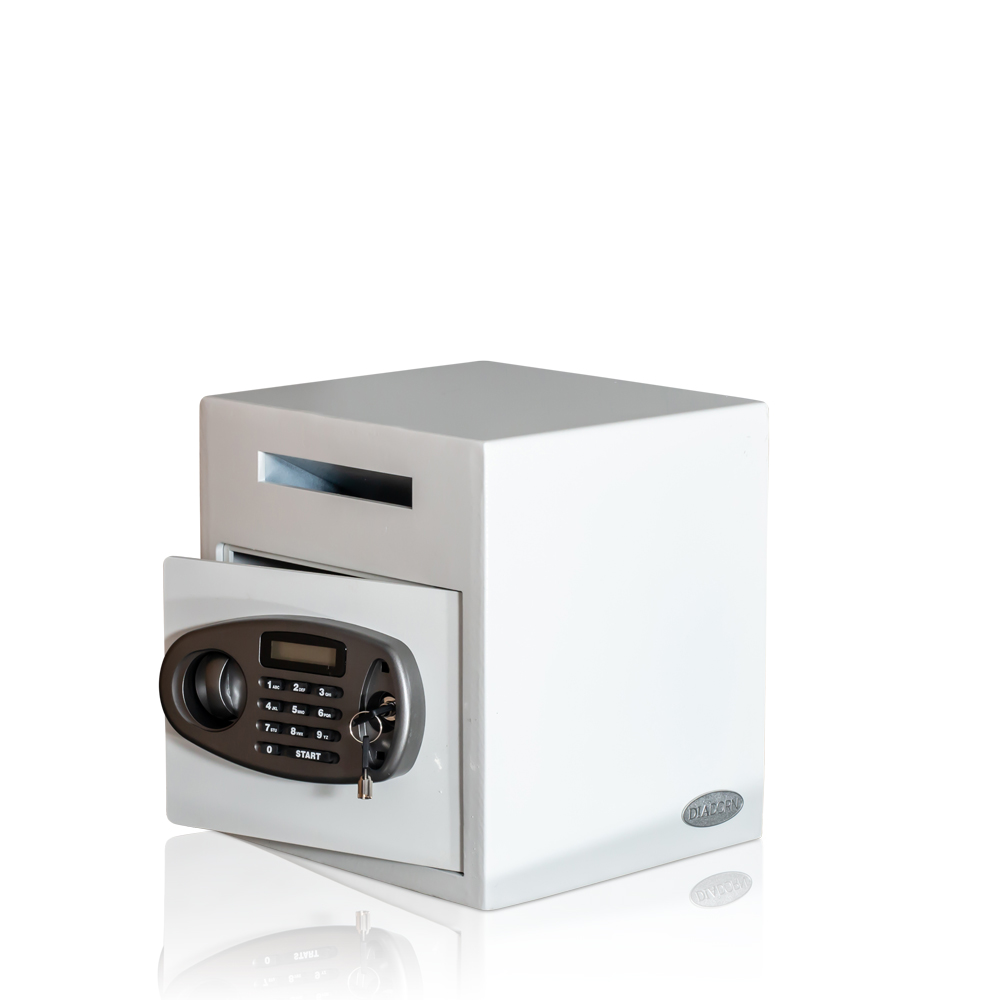 Deposit Safe with Electronic Lock | White | Safe for Fashion Store or Restaurant