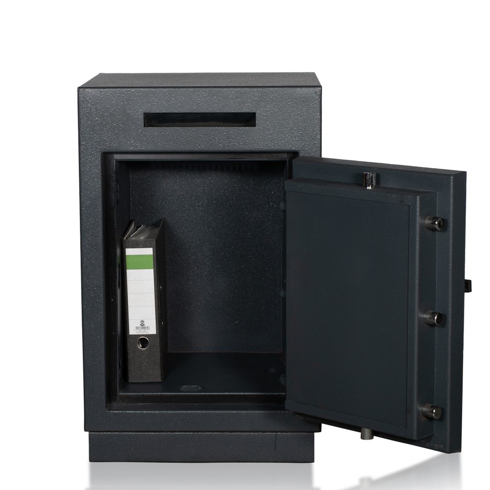 Heavy-Duty Drop Safe | Very Secure | 8 Locking Bolts | 4-Eye Locking Principle | Key Lock & Pin Code
