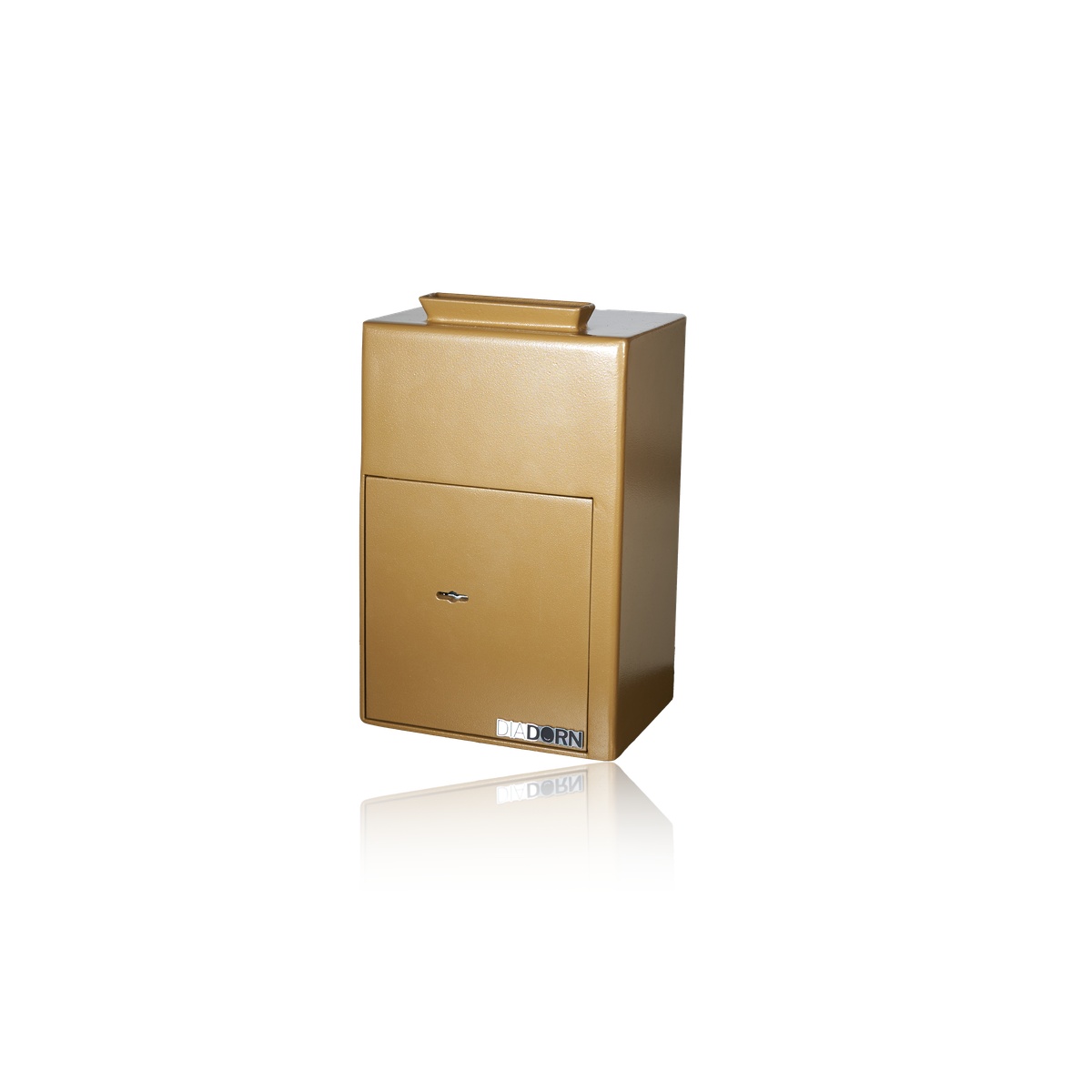 Offering box | Gold - Copper | Corner Slot | Heavy Design | High Quality | Church Safe | Donation Safe